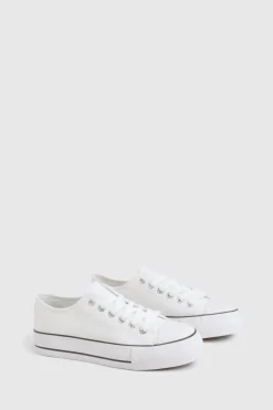 Low Top Platform Lace Up Trainers