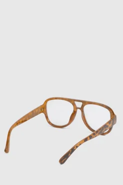 boohoo Lunettes anti-lumière bleue aviateur rétro surdimensionnées< Lunettes De Soleil|Looks Preppy