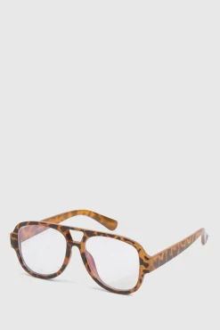 boohoo Lunettes anti-lumière bleue aviateur rétro surdimensionnées< Lunettes De Soleil|Looks Preppy