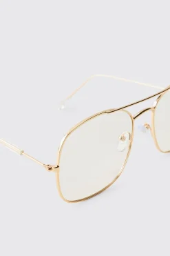 Lunettes Aviateur Monture Transparente