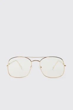Lunettes Aviateur Monture Transparente