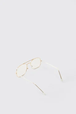 Lunettes Aviateur Monture Transparente