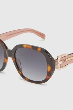 Lunettes De Soleil Arrondies Avec Détail Boucle