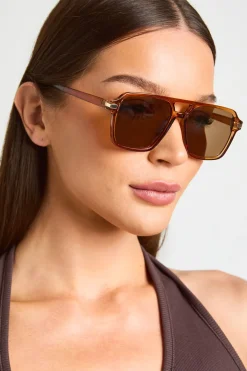boohoo Lunettes De Soleil Aviateur Épaisses< Looks Chocolat|Lunettes De Soleil