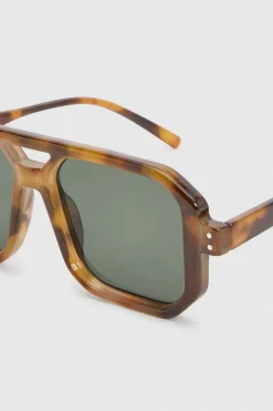 Lunettes De Soleil Aviateur Carrées Surdimensionnées