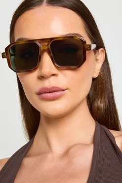 Lunettes De Soleil Aviateur Carrées Surdimensionnées