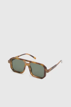 Lunettes De Soleil Aviateur Carrées Surdimensionnées