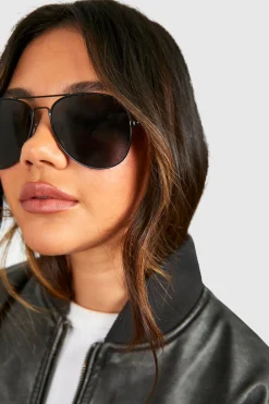 boohoo Lunettes de soleil aviateur à monture e< Lunettes De Soleil