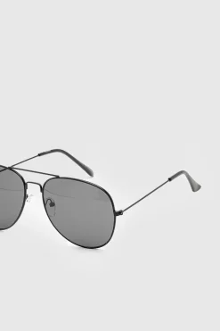 boohoo Lunettes de soleil aviateur à monture e< Lunettes De Soleil