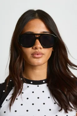boohoo Lunettes De Soleil Aviateur À Monture Épaisse< Lunettes De Soleil