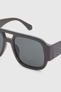 boohoo Lunettes De Soleil Aviateur À Monture Épaisse< Lunettes De Soleil