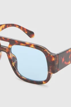 boohoo Lunettes De Soleil Aviateur À Monture Épaisse Et Verres Teintés< Lunettes De Soleil