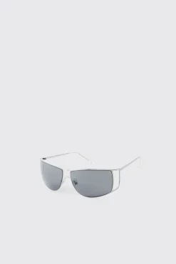 boohooMAN Lunettes De Soleil Aviateur À Monture Métallique<Homme Lunettes De Soleil