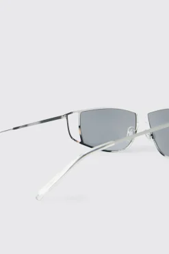 boohooMAN Lunettes De Soleil Aviateur À Monture Métallique<Homme Lunettes De Soleil