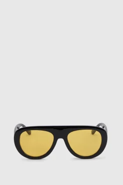 Lunettes De Soleil Aviateur Oversize À Effet Statement