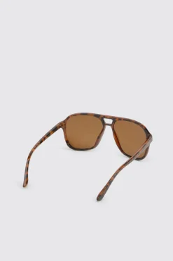 Lunettes de Soleil Aviateur Rétro Surdimensionnées