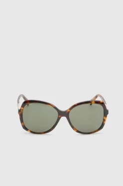 Lunettes De Soleil À Détails Dorés Arrondis
