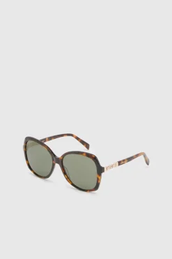 Lunettes De Soleil À Détails Dorés Arrondis