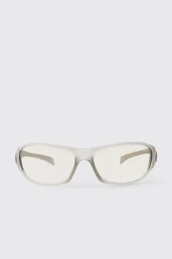 Lunettes De Soleil En Plastique Transparent Teintées