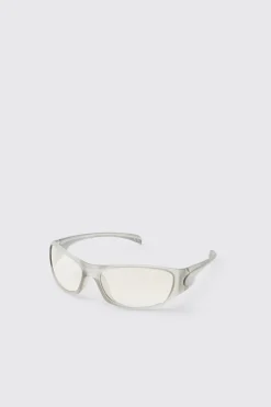 Lunettes De Soleil En Plastique Transparent Teintées