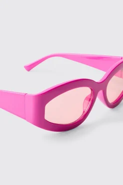 Lunettes De Soleil Enveloppantes Roses