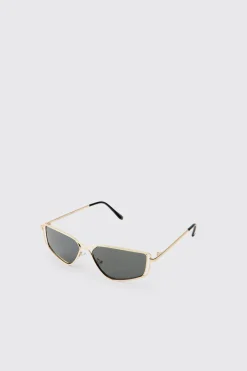 Lunettes De Soleil Géométriques À Monture Filaire Vintage