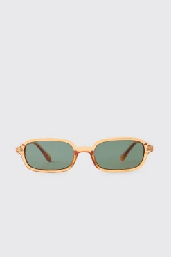 Lunettes De Soleil Rectangulaires En Plastique
