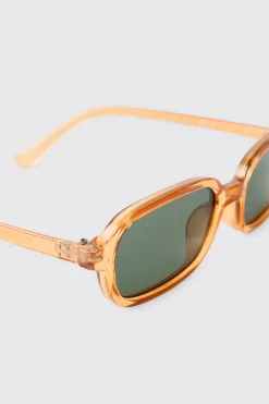 Lunettes De Soleil Rectangulaires En Plastique