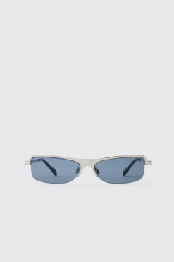 boohooMAN Lunettes De Soleil Rectangulaires Teintées<Homme Lunettes De Soleil