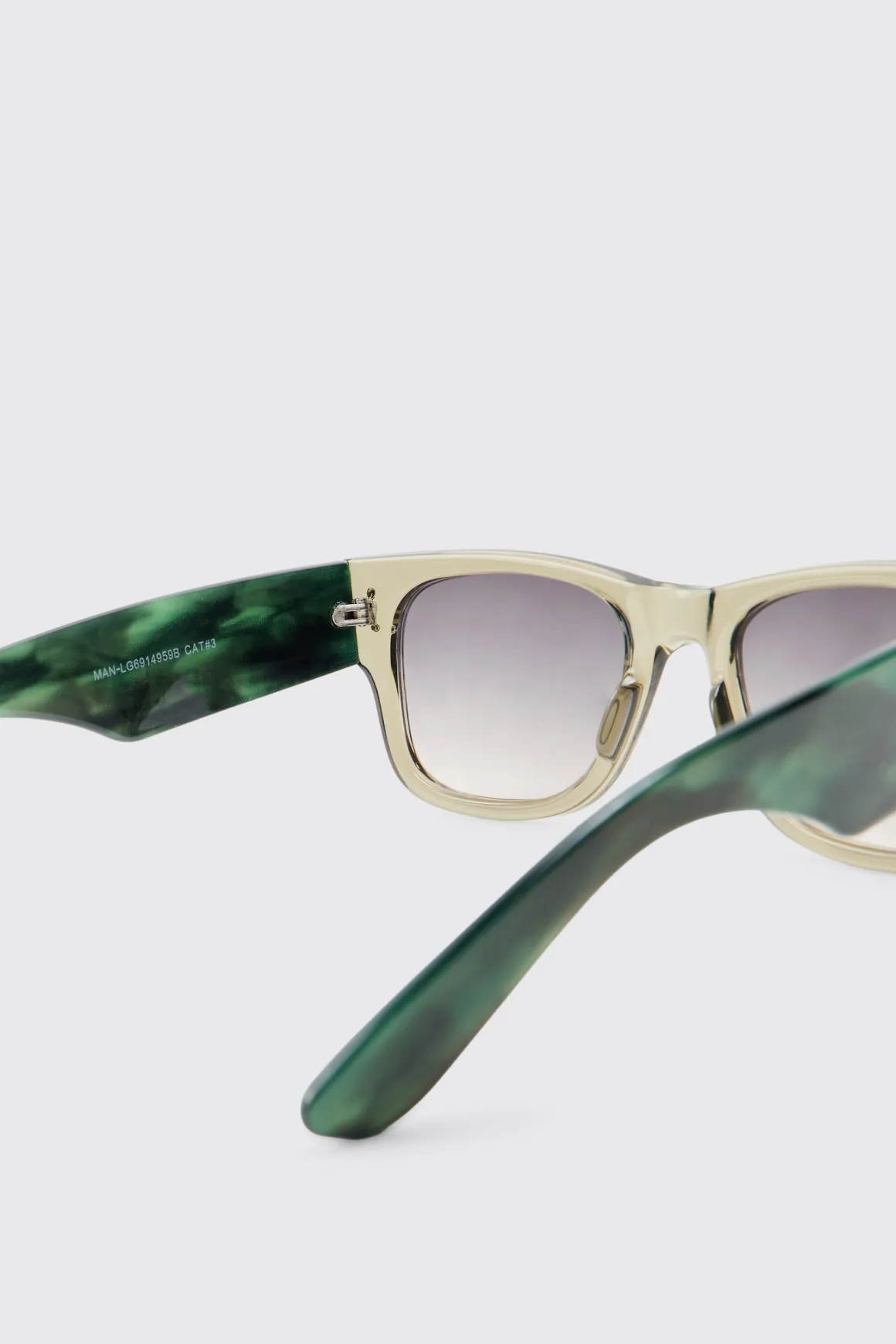 Lunettes De Soleil Rectangulaires En Plastique
