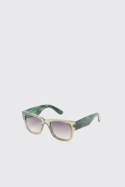 Lunettes De Soleil Rectangulaires En Plastique
