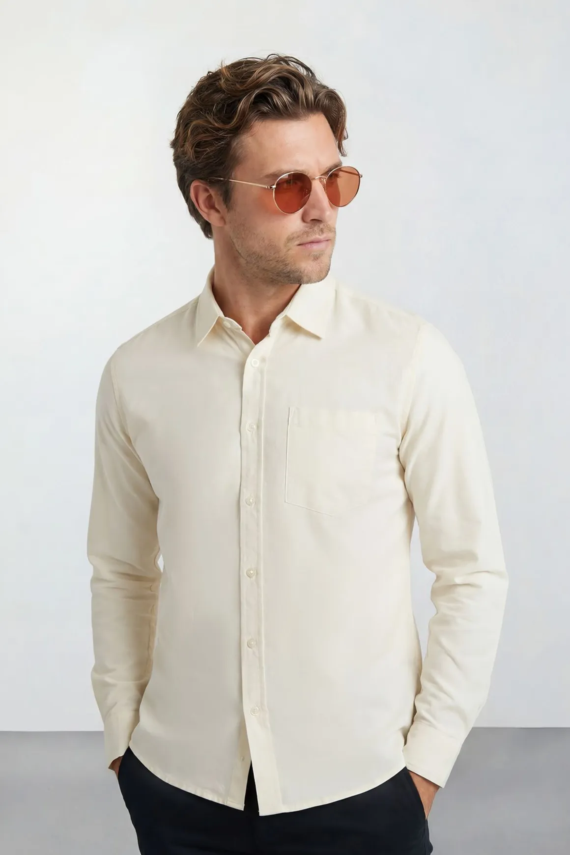 Lunettes De Soleil Rondes En Métal Doré