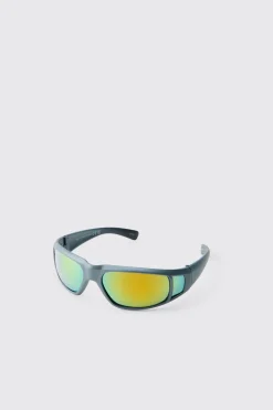 boohooMAN Lunettes De Soleil Sport Teintées En Plastique<Homme Lunettes De Soleil