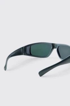 boohooMAN Lunettes De Soleil Sport Teintées En Plastique<Homme Lunettes De Soleil