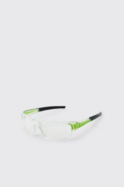 Lunettes De Soleil Sport Transparentes En Plastique