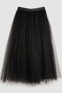 KarenMillen Lydia Millen Jupe Maxi Tissée en Tulle<Femme Jupes|Jupes