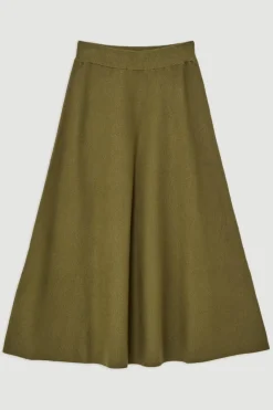 Lydia Millen – Jupe Midi Complète en Mélange de Viscose et Tricot Milano