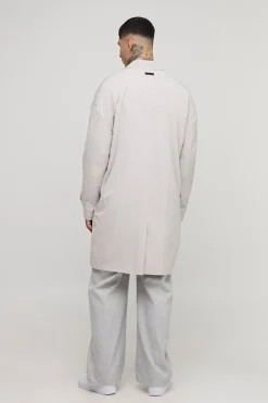 boohooMAN Mac long oversize, long et froissé<Homme Tout Afficher|Vestes & Manteaux Tall