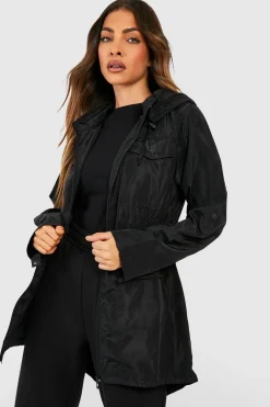 Mac à taille élastiquée