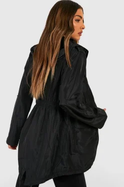 Mac à taille élastiquée