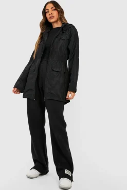 Mac à taille élastiquée