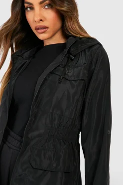 Mac à taille élastiquée