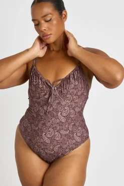 boohoo Maillot De Bain Balconnet Imprimé Cachemire Grande Taille<Femme Maillots De Bain|Tenues De Plage