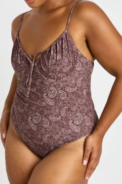 boohoo Maillot De Bain Balconnet Imprimé Cachemire Grande Taille<Femme Maillots De Bain|Tenues De Plage