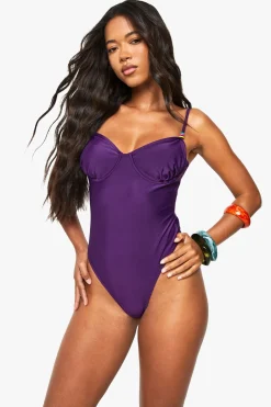 Maillot de bain balcon à perles