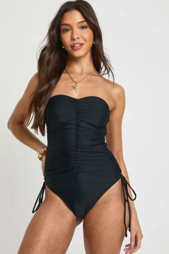 Maillot De Bain Bandeau À Détail Froncé
