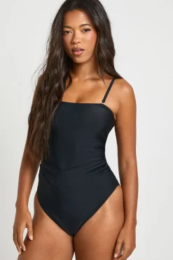 Maillot de Bain Bandeau Essentials à Bretelles Détachables