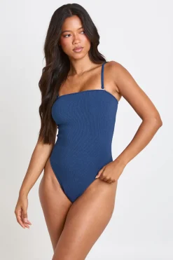 boohoo Maillot De Bain Bandeau Texturé<Femme Maillots De Bain|Tenues De Plage