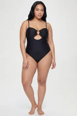 boohoo Maillot De Bain Échancré Avec Détail D'anneau Et Découpe Goutte<Femme Maillots De Bain