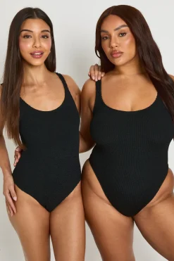 Maillot De Bain Échancré Froissé Premium Taille Unique